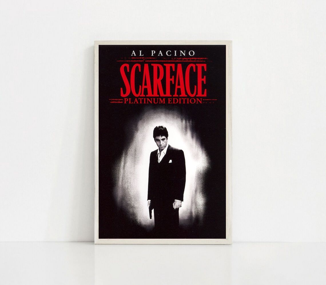 Scarface 1983 MOVIE Poster Canvas Wall Art Home Decor (No Frame) - Image 2