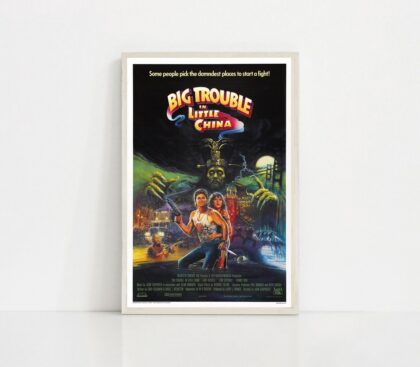 Big Trouble in Little China 1986 MOVIE Poster Canvas Wall Art Home Decor (No Frame)