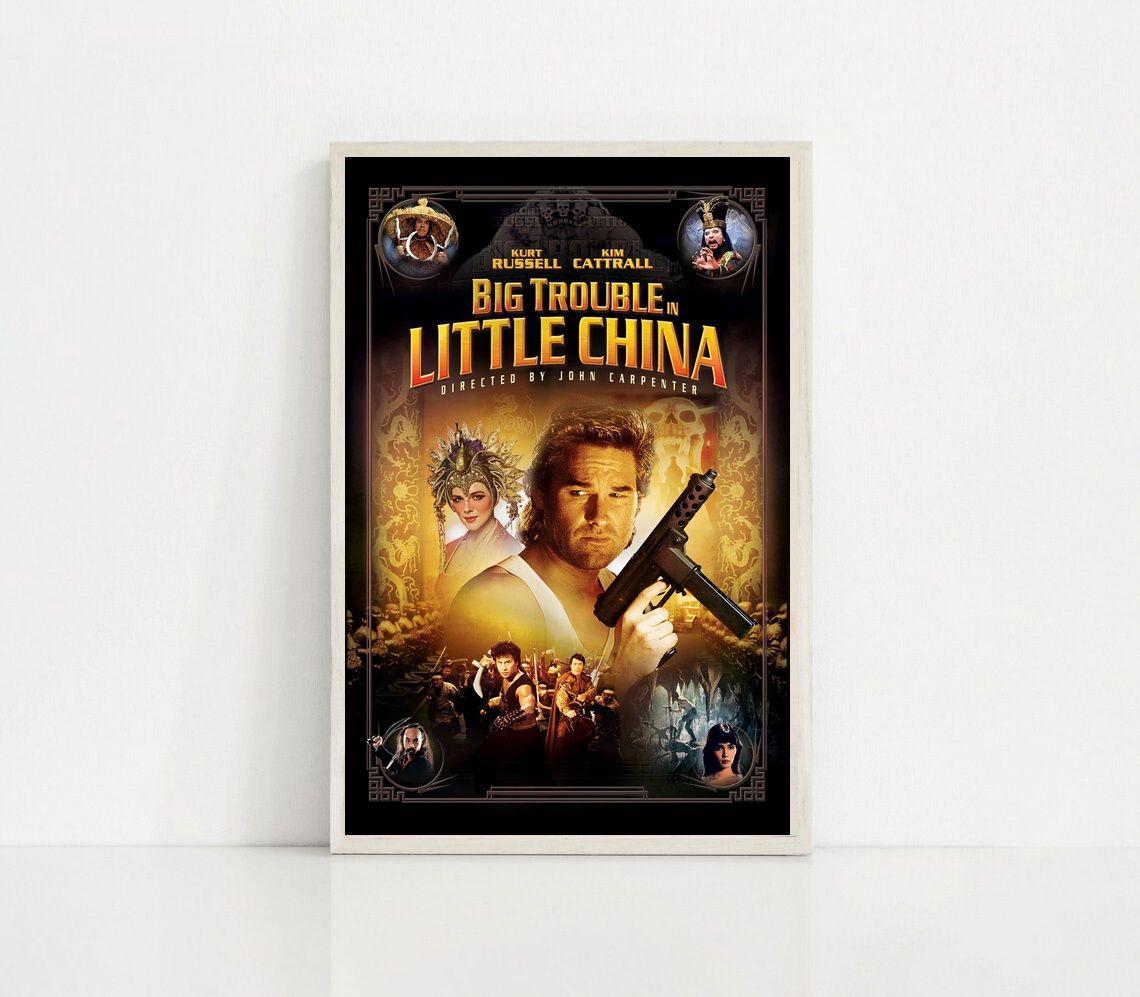 Big Trouble in Little China 1986 MOVIE Poster Canvas Wall Art Home Decor (No Frame)