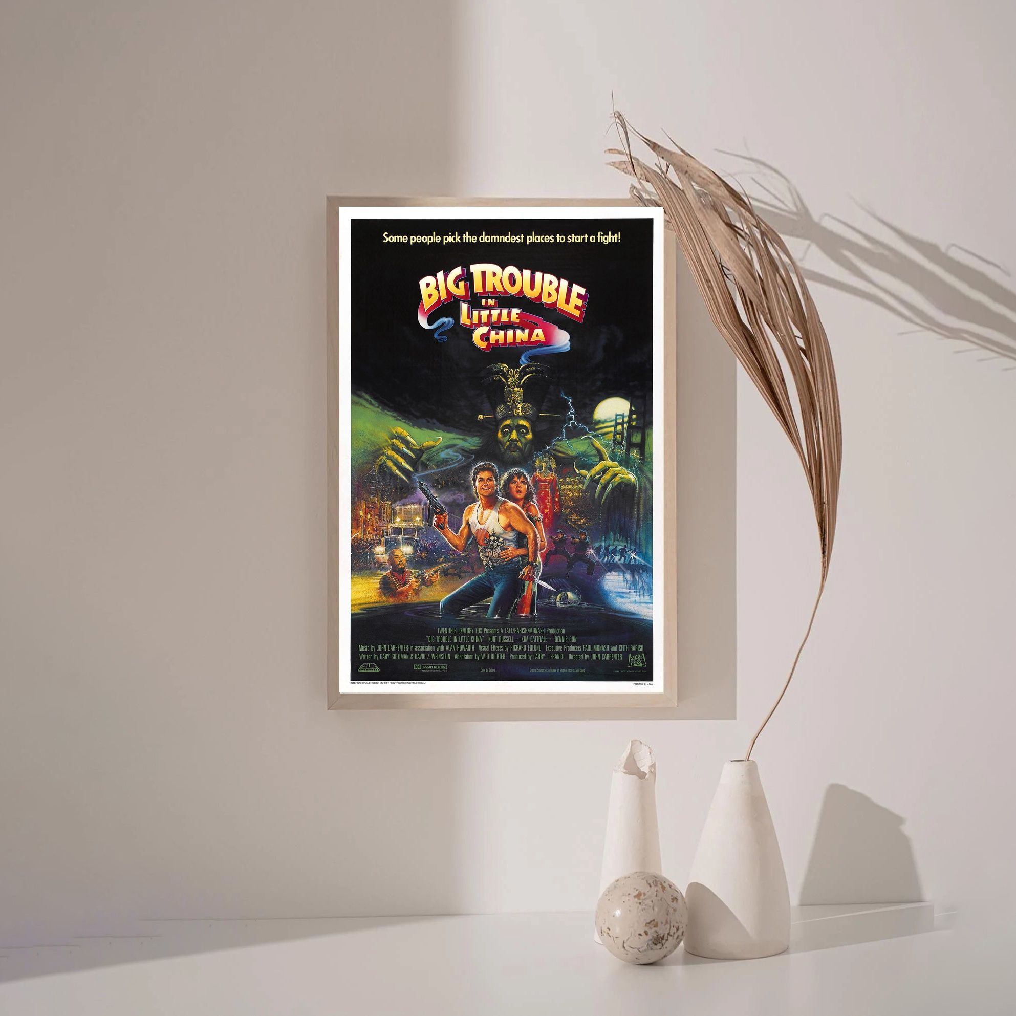 Big Trouble in Little China 1986 MOVIE Poster Canvas Wall Art Home Decor (No Frame) - Image 3