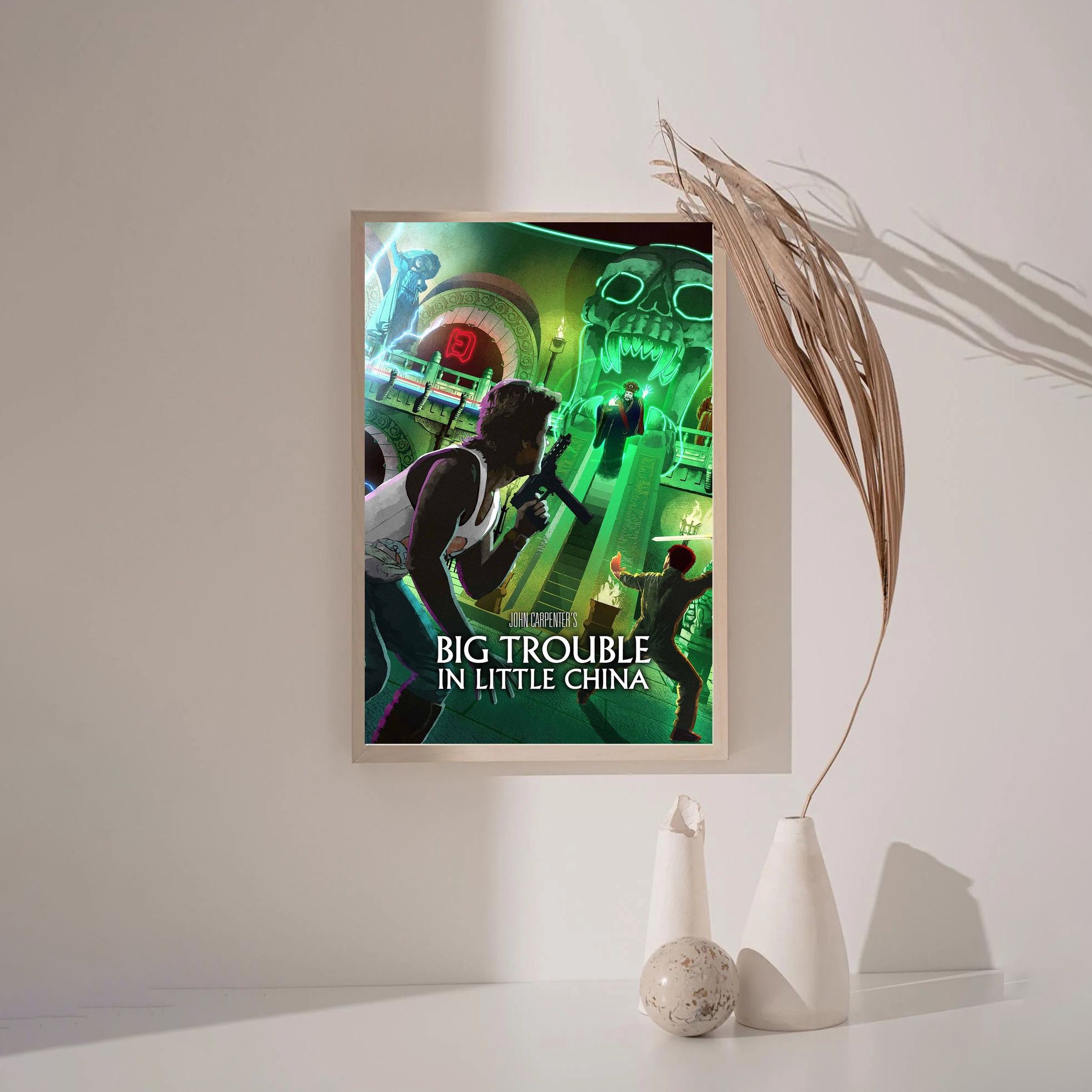 Big Trouble in Little China 1986 MOVIE Poster Canvas Wall Art Home Decor (No Frame) - Image 3