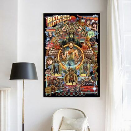Big Trouble in Little China 1986 MOVIE Poster Canvas Wall Art Home Decor (No Frame)
