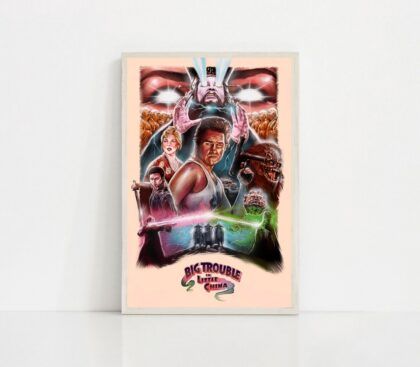Big Trouble in Little China 1986 MOVIE Poster Canvas Wall Art Home Decor (No Frame)