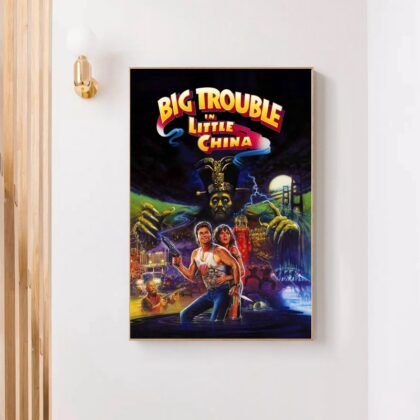 Big Trouble in Little China 1986 MOVIE Poster Canvas Wall Art Home Decor (No Frame)
