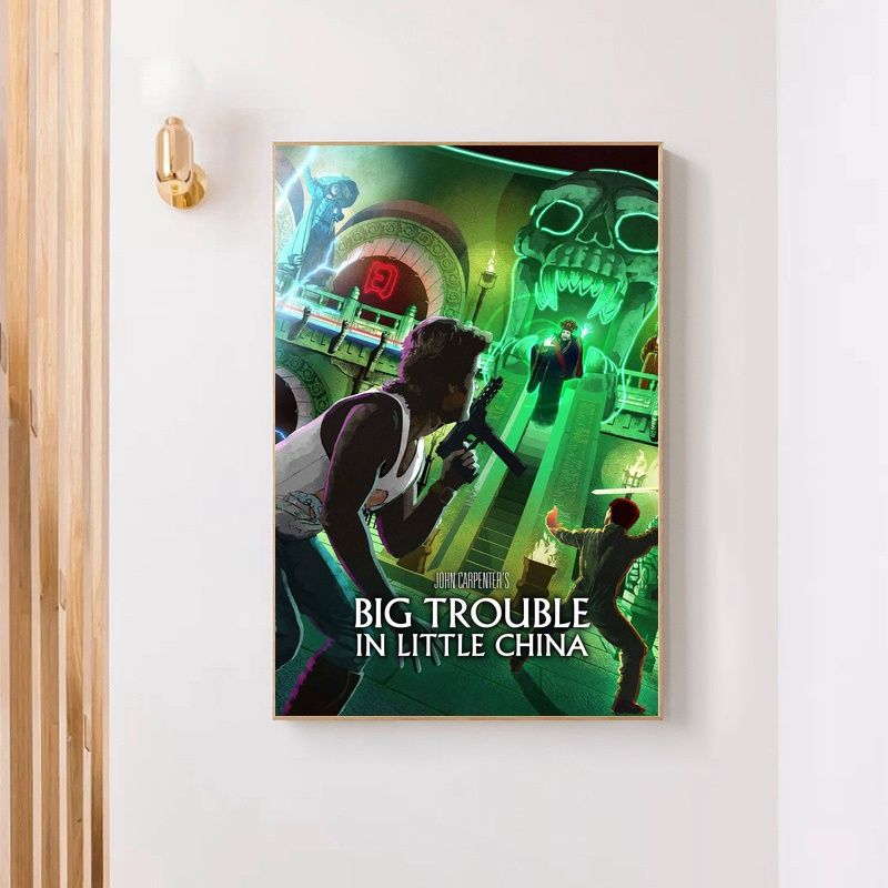 Big Trouble in Little China 1986 MOVIE Poster Canvas Wall Art Home Decor (No Frame) - Image 4