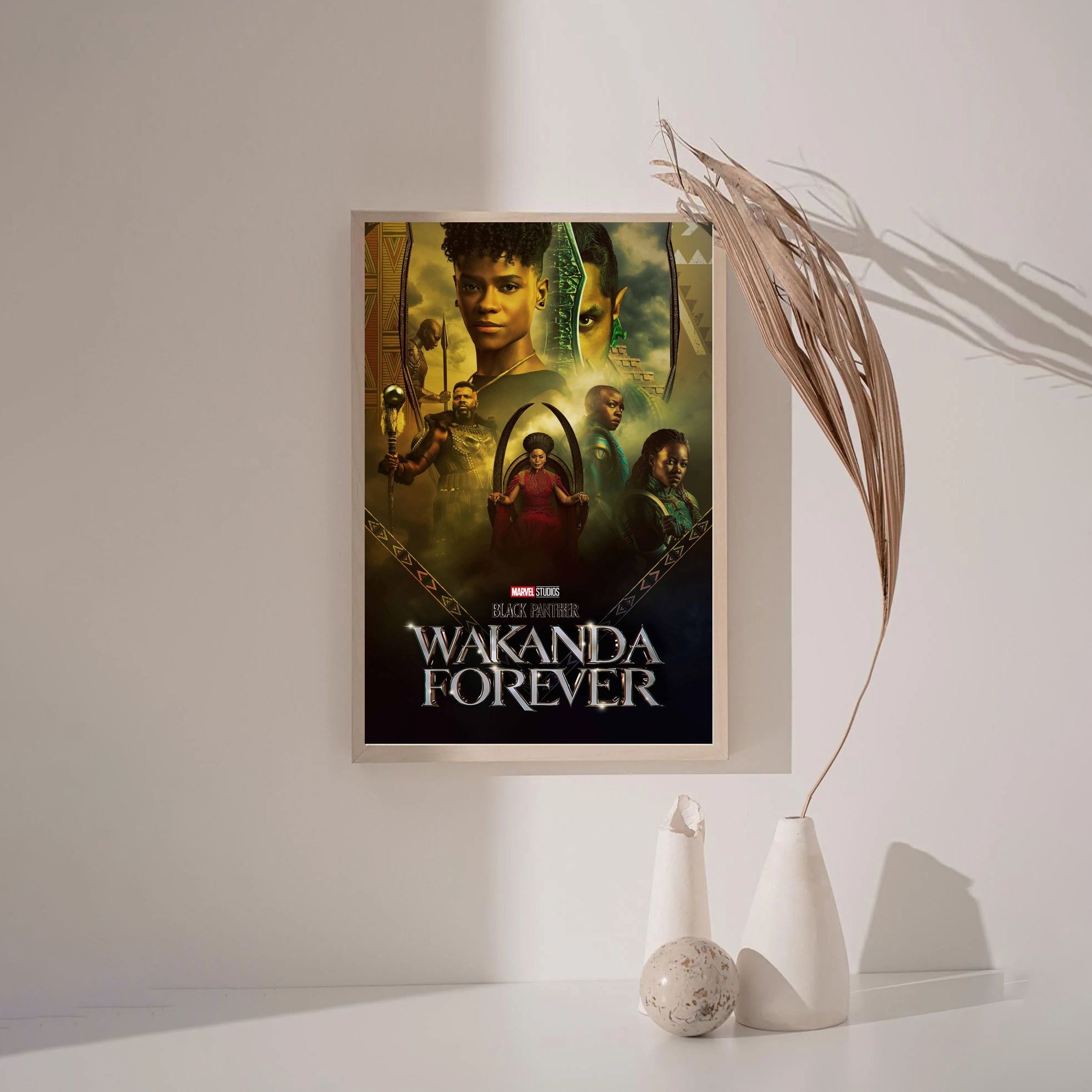 Black Panther Wakanda Forever MOVIE Poster Canvas Wall Art Home Decor (No Frame) - Image 3