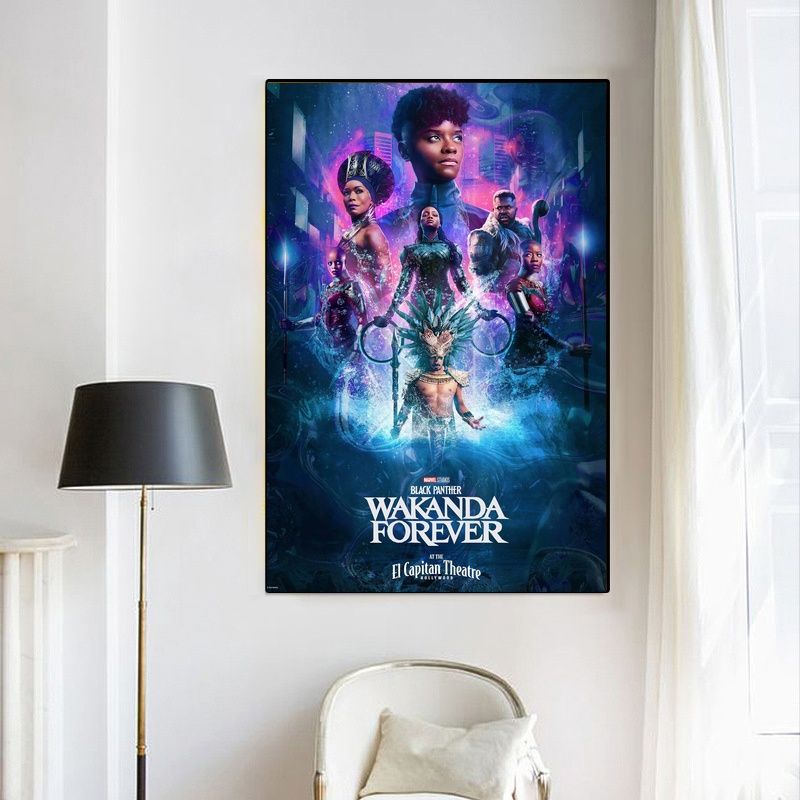 Black Panther Wakanda Forever MOVIE Poster Canvas Wall Art Home Decor (No Frame) - Image 4