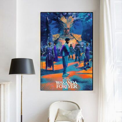 Black Panther Wakanda Forever MOVIE Poster Canvas Wall Art Home Decor (No Frame)