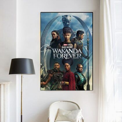Black Panther Wakanda Forever MOVIE Poster Canvas Wall Art Home Decor (No Frame)