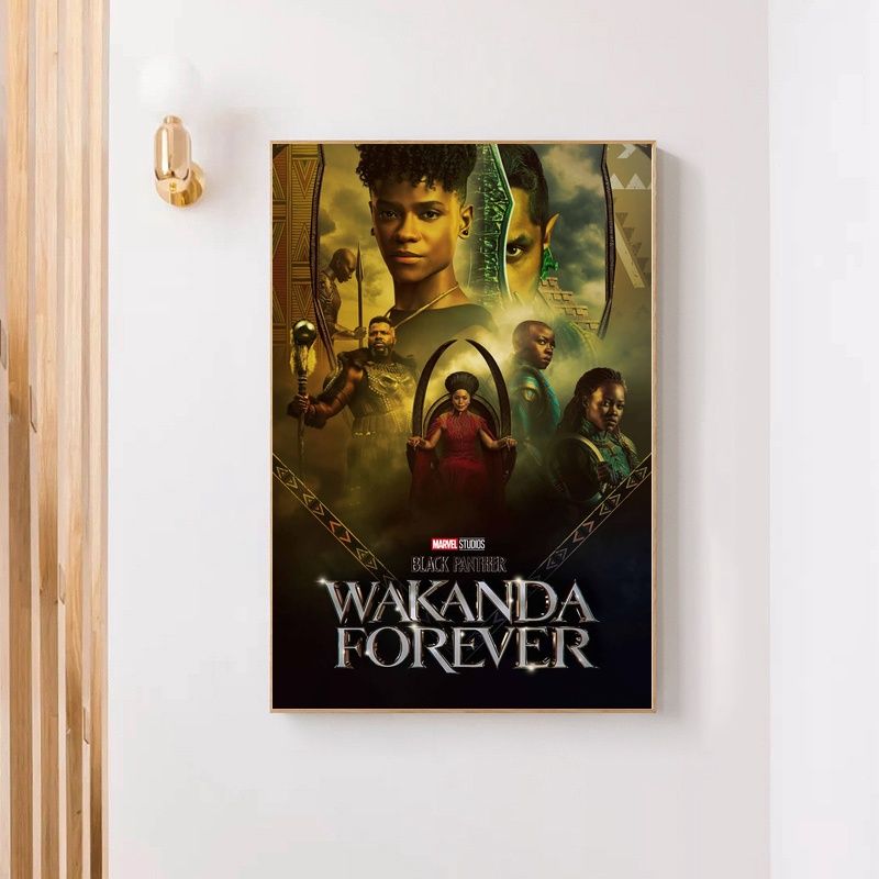 Black Panther Wakanda Forever MOVIE Poster Canvas Wall Art Home Decor (No Frame) - Image 4