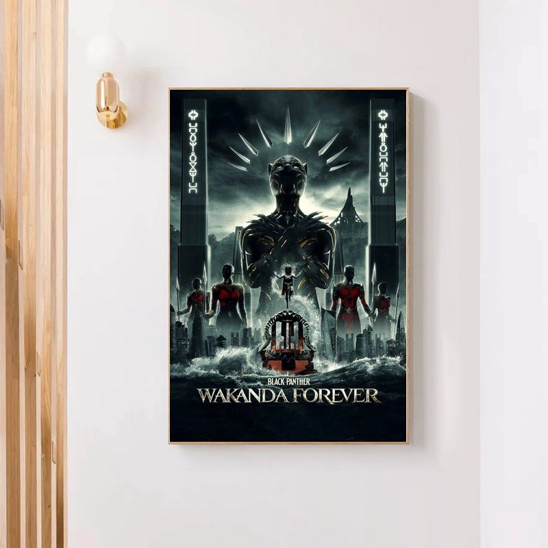 Black Panther Wakanda Forever MOVIE Poster Canvas Wall Art Home Decor (No Frame) - Image 4