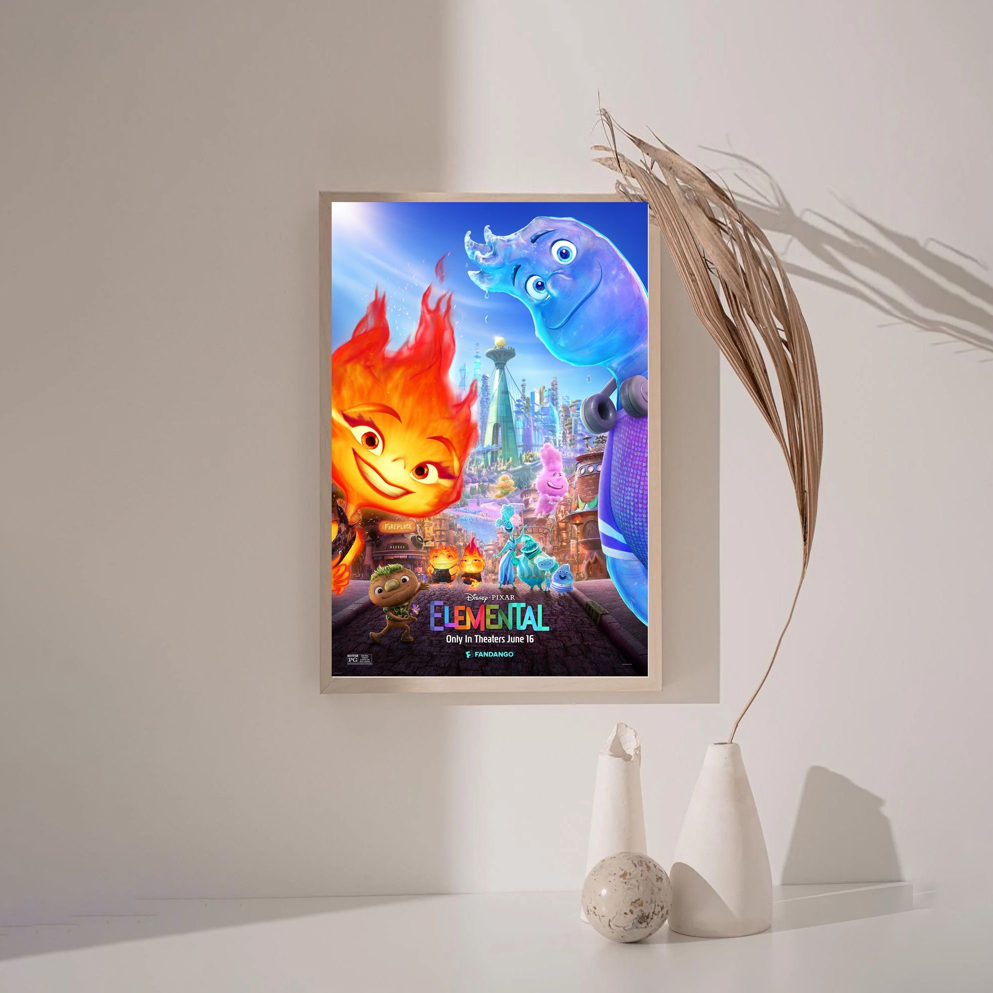 Elemental MOVIE Poster Canvas Wall Art Home Decor (No Frame) - Image 3