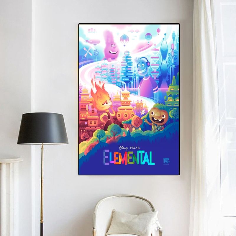 Elemental MOVIE Poster Canvas Wall Art Home Decor (No Frame) - Image 3