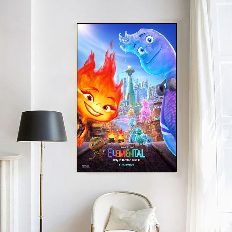 Elemental MOVIE Poster Canvas Wall Art Home Decor (No Frame) - Image 4