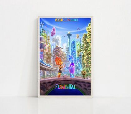 Elemental MOVIE Poster Canvas Wall Art Home Decor (No Frame)