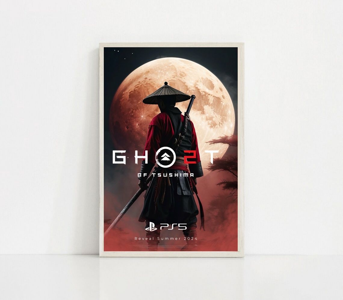 Ghost of Tsushima GAME Poster Canvas Wall Art Home Decor (No Frame)