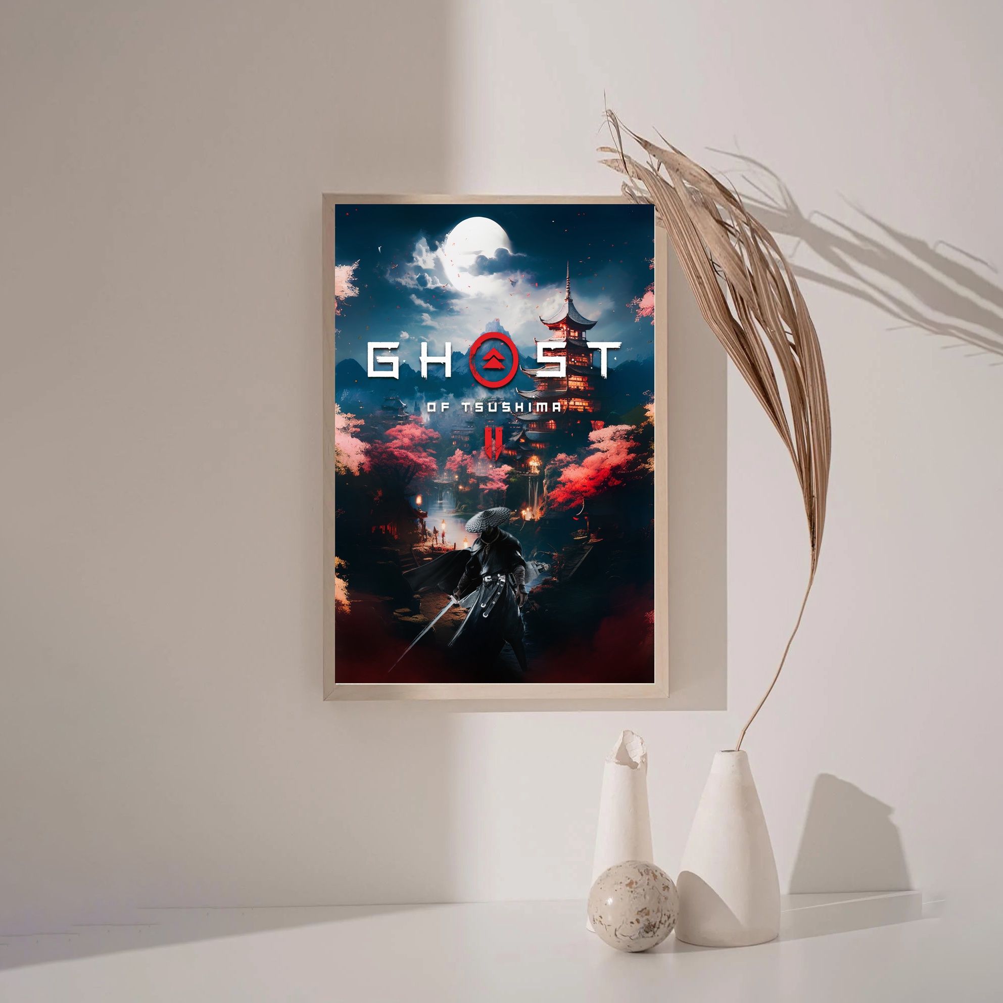 Ghost of Tsushima GAME Poster Canvas Wall Art Home Decor (No Frame)