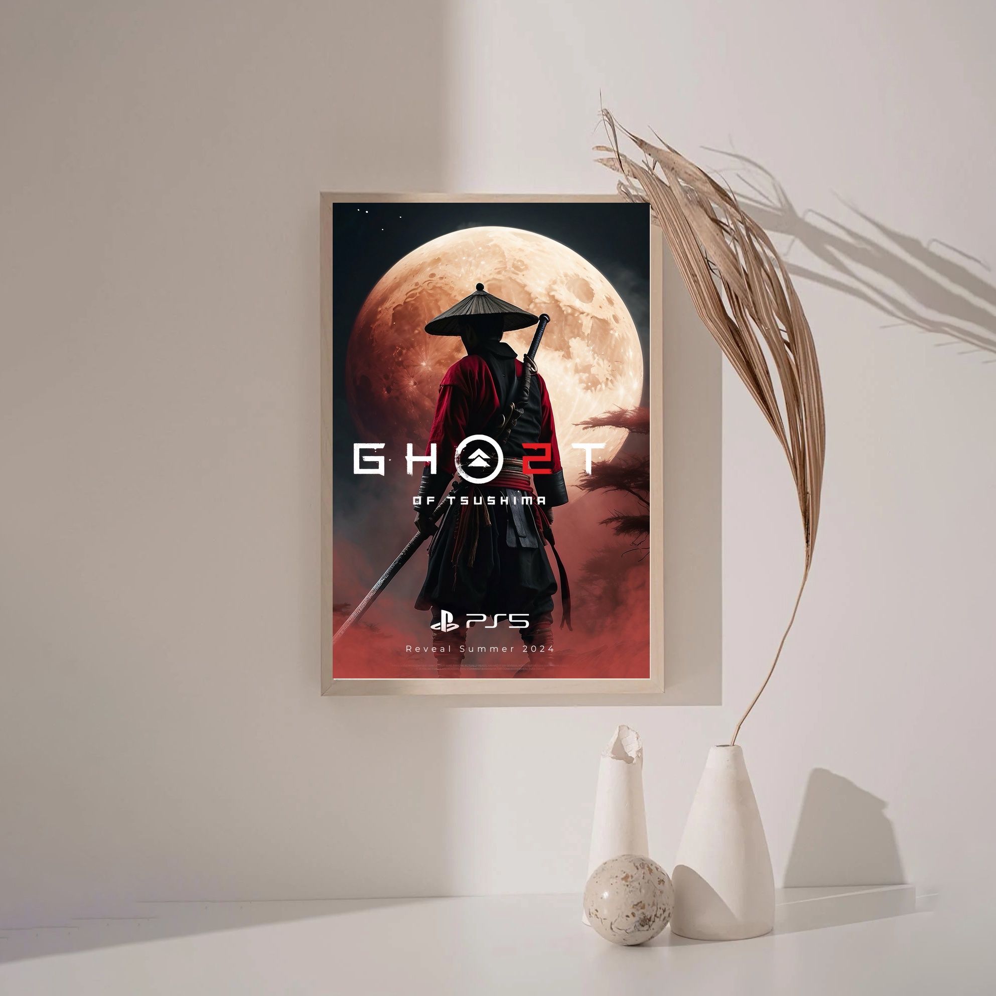 Ghost of Tsushima GAME Poster Canvas Wall Art Home Decor (No Frame) - Image 3