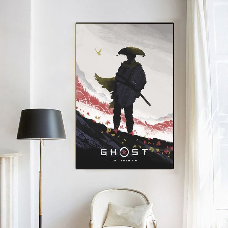 Ghost of Tsushima GAME Poster Canvas Wall Art Home Decor (No Frame) - Image 4