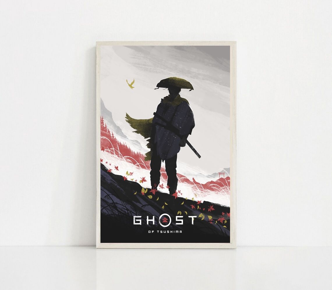 Ghost of Tsushima GAME Poster Canvas Wall Art Home Decor (No Frame)