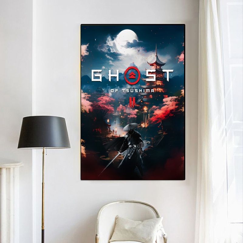 Ghost of Tsushima GAME Poster Canvas Wall Art Home Decor (No Frame) - Image 4