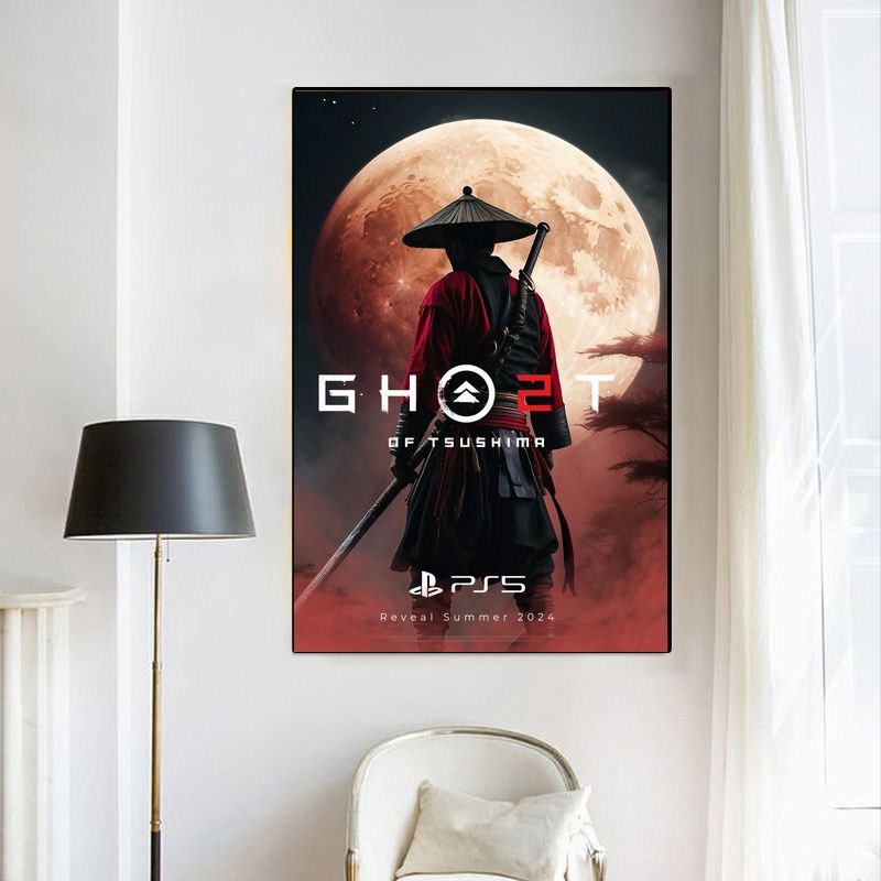 Ghost of Tsushima GAME Poster Canvas Wall Art Home Decor (No Frame) - Image 4
