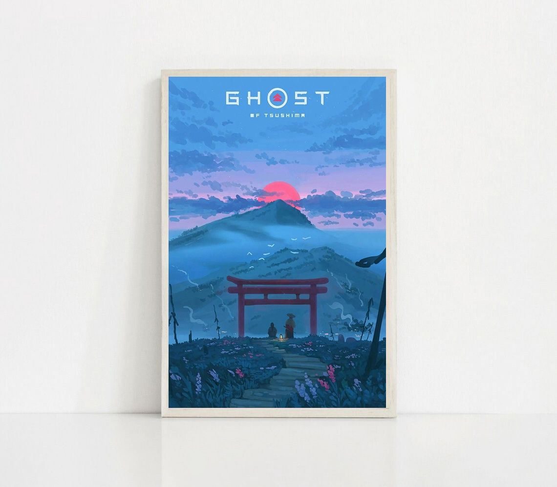 Ghost of Tsushima GAME Poster Canvas Wall Art Home Decor (No Frame)