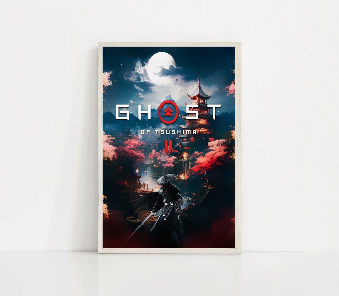 Ghost of Tsushima GAME Poster Canvas Wall Art Home Decor (No Frame) - Image 2