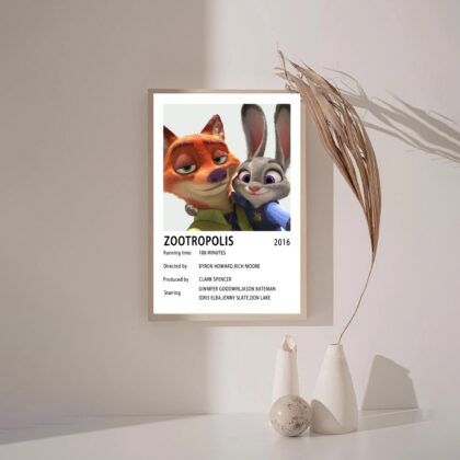 Zootopia 2016 MOVIE Poster Canvas Wall Art Home Decor (No Frame)