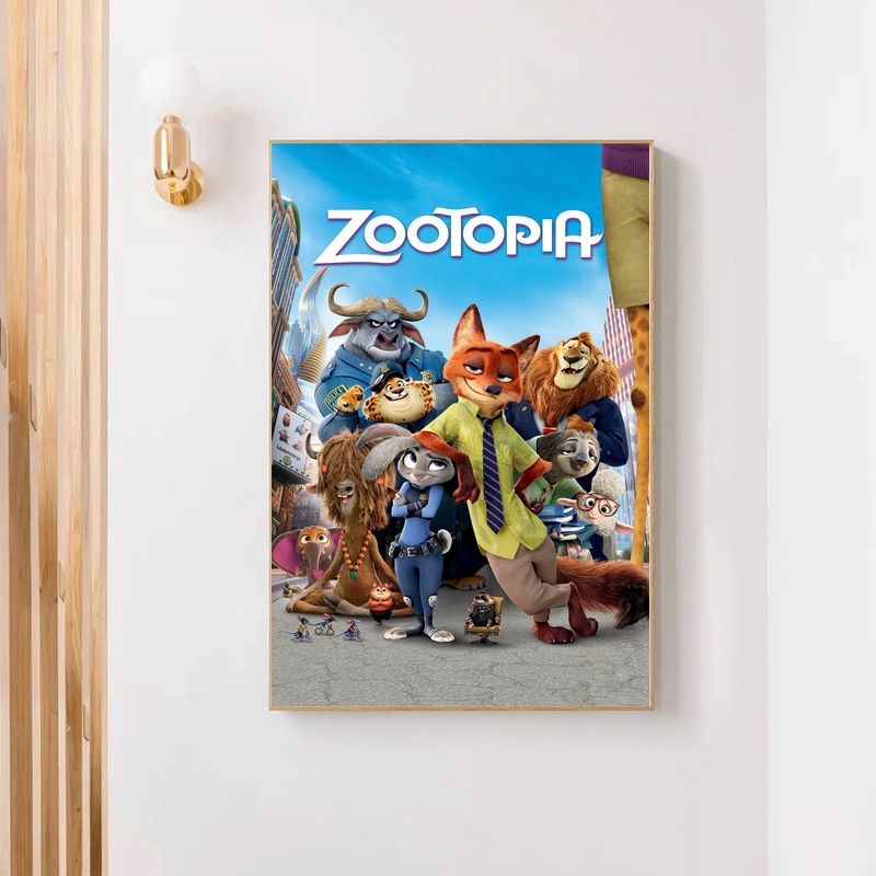 Zootopia 2016 MOVIE Poster Canvas Wall Art Home Decor (No Frame) - Image 5