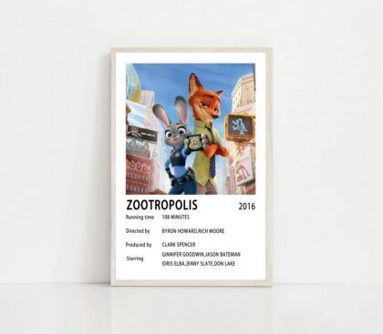 Zootopia 2016 MOVIE Poster Canvas Wall Art Home Decor (No Frame)