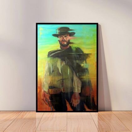 Clint Eastwood Poster Canvas Wall Art Home Decor (No Frame)