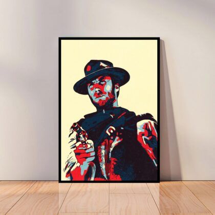 Clint Eastwood Poster Canvas Wall Art Home Decor (No Frame)