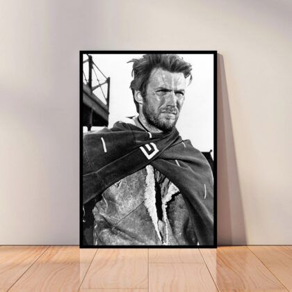 Clint Eastwood Poster Canvas Wall Art Home Decor (No Frame)