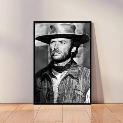 Clint Eastwood Poster Canvas Wall Art Home Decor (No Frame)