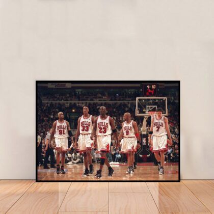 Michael Jordan Dunk Contest Poster Canvas Wall Art Home Decor (No Frame)