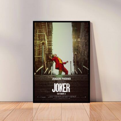 Joker Movie Joaquin Phoenix Movie Poster Canvas Wall Art Home Decor (No Frame)