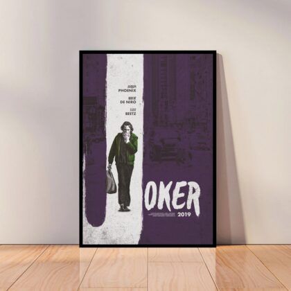 Joker Movie Joaquin Phoenix Movie Poster Canvas Wall Art Home Decor (No Frame)