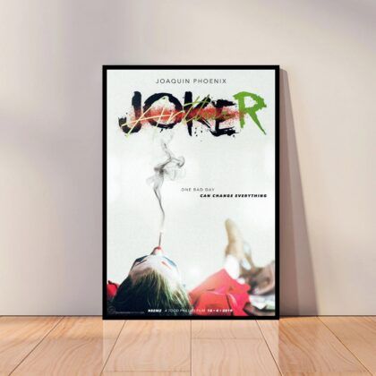 Joker Movie Joaquin Phoenix Movie Poster Canvas Wall Art Home Decor (No Frame)