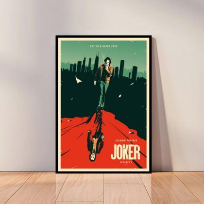 Joker Movie Joaquin Phoenix Movie Poster Canvas Wall Art Home Decor (No Frame)
