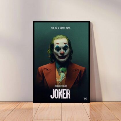 Joker Movie Joaquin Phoenix Movie Poster Canvas Wall Art Home Decor (No Frame)