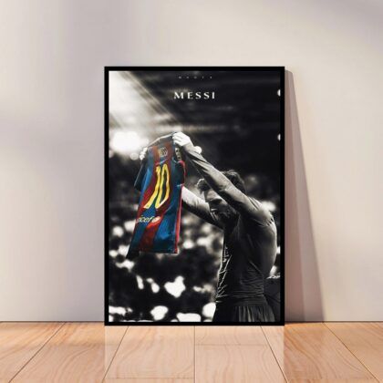 Lionel Messi Football Poster Canvas Wall Art Home Decor (No Frame)