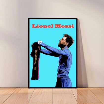 Lionel Messi Football Poster Canvas Wall Art Home Decor (No Frame)