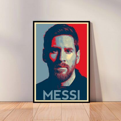 Lionel Messi Football Poster Canvas Wall Art Home Decor (No Frame)