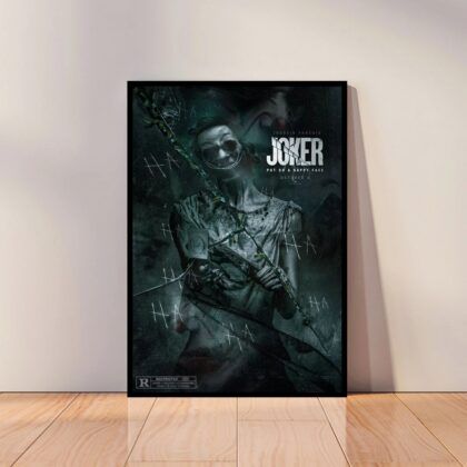 Joker Movie Joaquin Phoenix Movie Poster Canvas Wall Art Home Decor (No Frame)