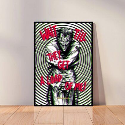 Joker Movie Joaquin Phoenix Movie Poster Canvas Wall Art Home Decor (No Frame)