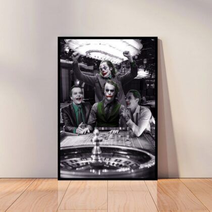 Joker Movie Joaquin Phoenix Movie Poster Canvas Wall Art Home Decor (No Frame)