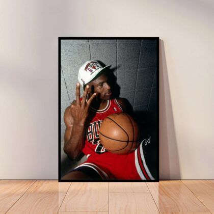 Michael Jordan Dunk Contest Poster Canvas Wall Art Home Decor (No Frame)
