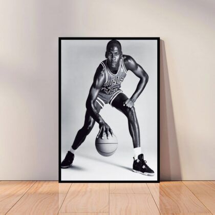 Michael Jordan Dunk Contest Poster Canvas Wall Art Home Decor (No Frame)
