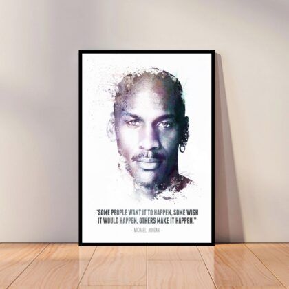 Michael Jordan Dunk Contest Poster Canvas Wall Art Home Decor (No Frame)